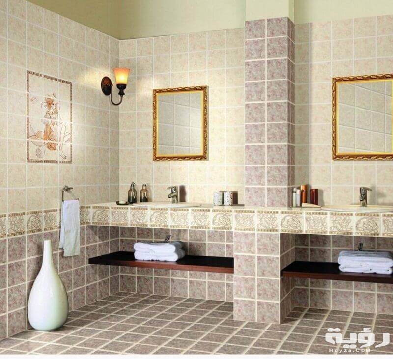 صور سيراميك حمامات بألوان مختلفة 2026 اشكال سيراميك حمامات