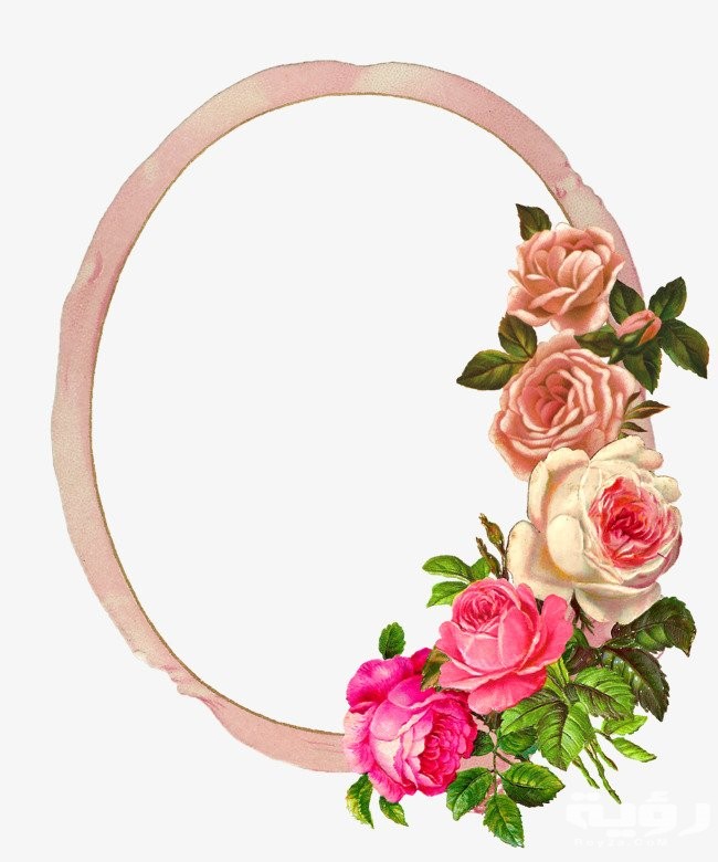 دعوة على شكل طوق ورد