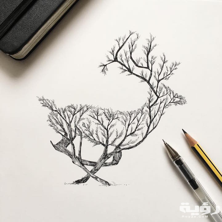 صور رسومات بالرصاص سهلة للمبتدئين 2021