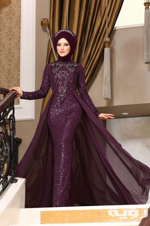 فساتين سوارية محجبات 01