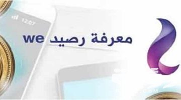 كود معرفة رصيد we وي مجانا والرصيد المتبقي بسهولة