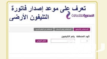 أسهل 3 طرق للاستعلام عن فاتورة التليفون الارضي 2026 اون لاين