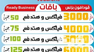 أفضل انظمة فودافون الفاتورة الشهرية 2026