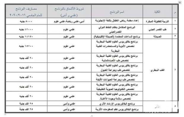 مصاريف الجامعات الحكومية في مصر 2026 5 مصاريف الجامعات الحكومية في مصر 2026