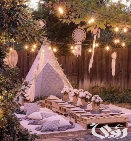 اشكال ديكورات رمضان للجلسات الخارجية