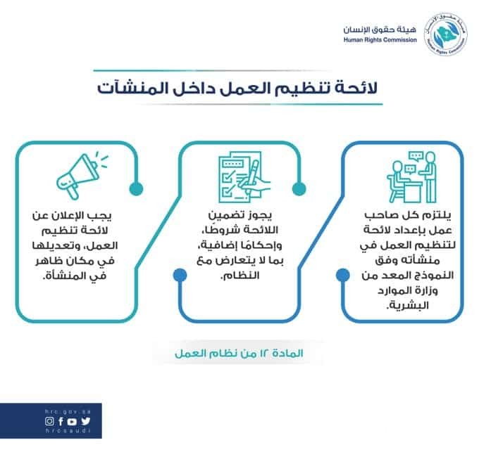 نموذج لائحة داخلية لمنظمة