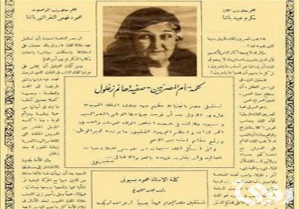 بحث عن صفية زغلول