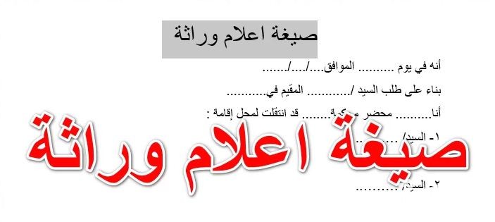 نموذج قرار وصاية جاهز