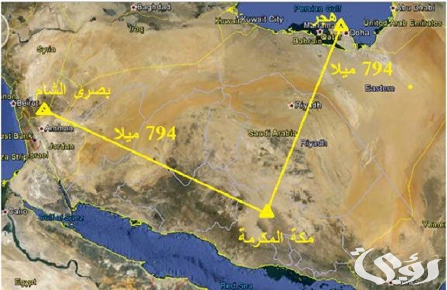 كم المسافة بين مكة والطائف