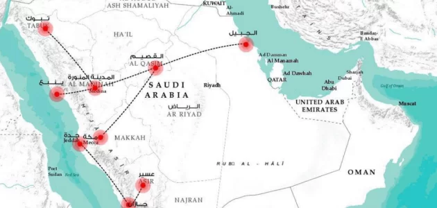 المسافة بين مكة والتنعيم 1 المسافة بين مكة والتنعيم