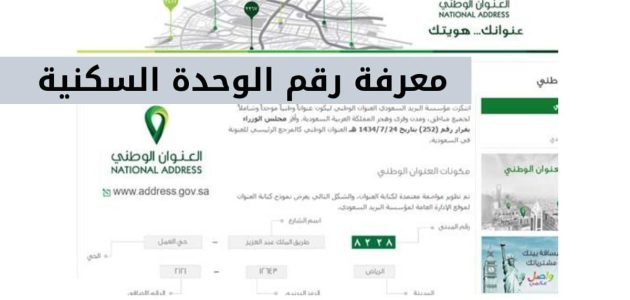 كيف أعرف رقم الوحدة السكنية في السعودية 1 كيف أعرف رقم الوحدة السكنية في السعودية