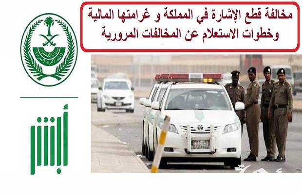 قيمة مخالفة قطع الإشارة في المملكة قيمة مخالفة قطع الإشارة في المملكة