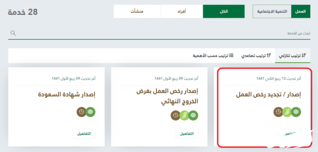 خطوات إصدار رخصة عمل 100 ريال