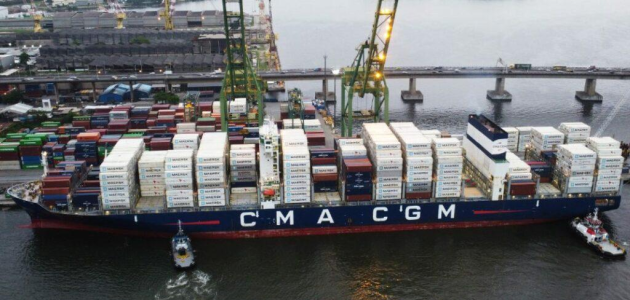 شركة CMA-CGM تعلن زيادة رسوم الشحن على الحاويات من الهند لمناطق البحر المتوسط وشمال أوروبا 1 شركة CMA-CGM تعلن عن رسوم جديدة على الحاويات من الهند لمناطق البحر المتوسط وشمال أوروبا