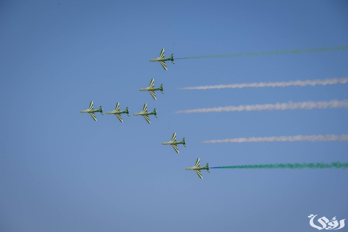 مواعيد عروض اليوم الوطني السعودي 94 العسكرية للطائرات الملكية السعودية في 17 مدينة سعودية