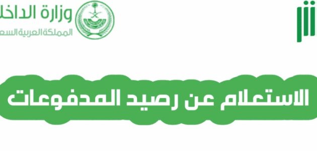 الاستعلام عن رصيد المدفوعات المتبقي برقم الهوية فى السعودية 1447 1 الاستعلام عن رصيد المدفوعات المتبقي برقم الهوية فى المملكة السعودية 1446