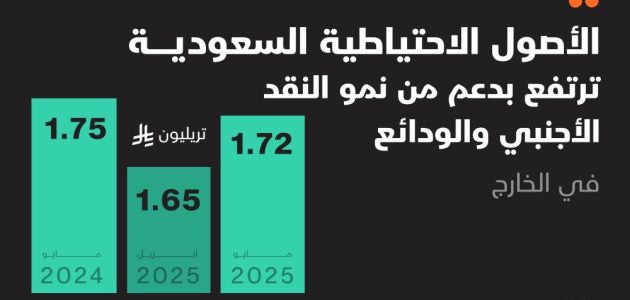 ارتفاع الأصول الاحتياطية السعودية بنسبة 4% في شهر واحد: هل تعكس قوة الاقتصاد الوطني؟ 1 ارتفاع الأصول الاحتياطية السعودية بنسبة 4% في شهر واحد: هل تعكس قوة الاقتصاد الوطني؟