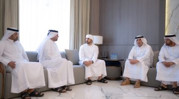 حمدان بن محمد يعزي في وفاة والدة راشد ثاني المطروشي: لفتة إنسانية تعكس قيم التعاطف