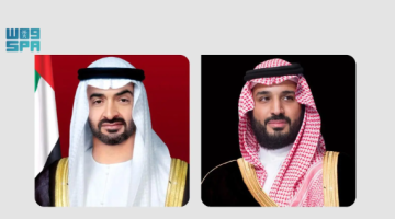 ولي العهد يتلقى تهنئة هاتفية من رئيس الإمارات بمناسبة عيد الأضحى المبارك