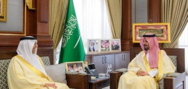 أمير المدينة المنورة يستقبل محافظ الهيئة السعودية للمواصفات والمقاييس والجودة في زيارة رسمية لتعزيز التعاون المشترك 1 أمير المدينة المنورة يستقبل محافظ الهيئة السعودية للمواصفات والمقاييس والجودة في زيارة رسمية لتعزيز التعاون المشترك