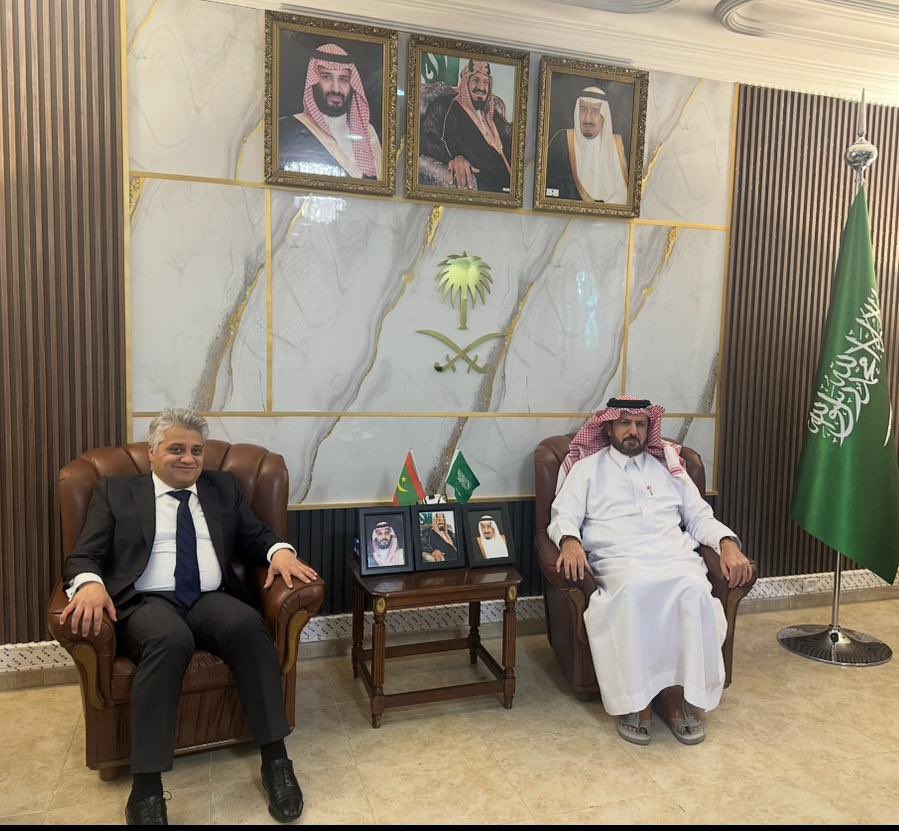 السفير الرقابي يستقبل نظيره المصري في نواكشوط لبحث تعزيز العلاقات الأخوية بين السعودية ومصر