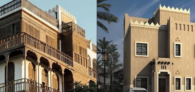 تصميمات معمارية سعودية تبرز جمال واجهات الفلل في الأحساء والطائف 1 تصميمات معمارية سعودية تبرز جمال واجهات الفلل في الأحساء والطائف
