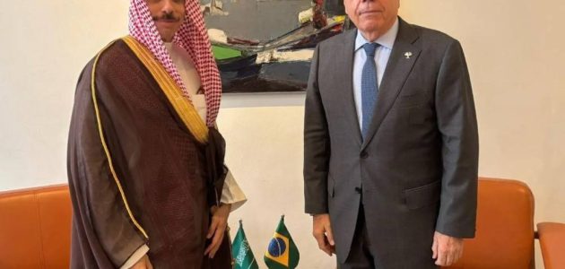 <p><strong>حصريًا: وزير الخارجية السعودي ونظيره البرازيلي يتناولان آفاق جديدة للعلاقات الثنائية بين البلدين</strong></p> 1 حصريًا: وزير الخارجية السعودي ونظيره البرازيلي يتناولان آفاق جديدة للعلاقات الثنائية بين البلدين