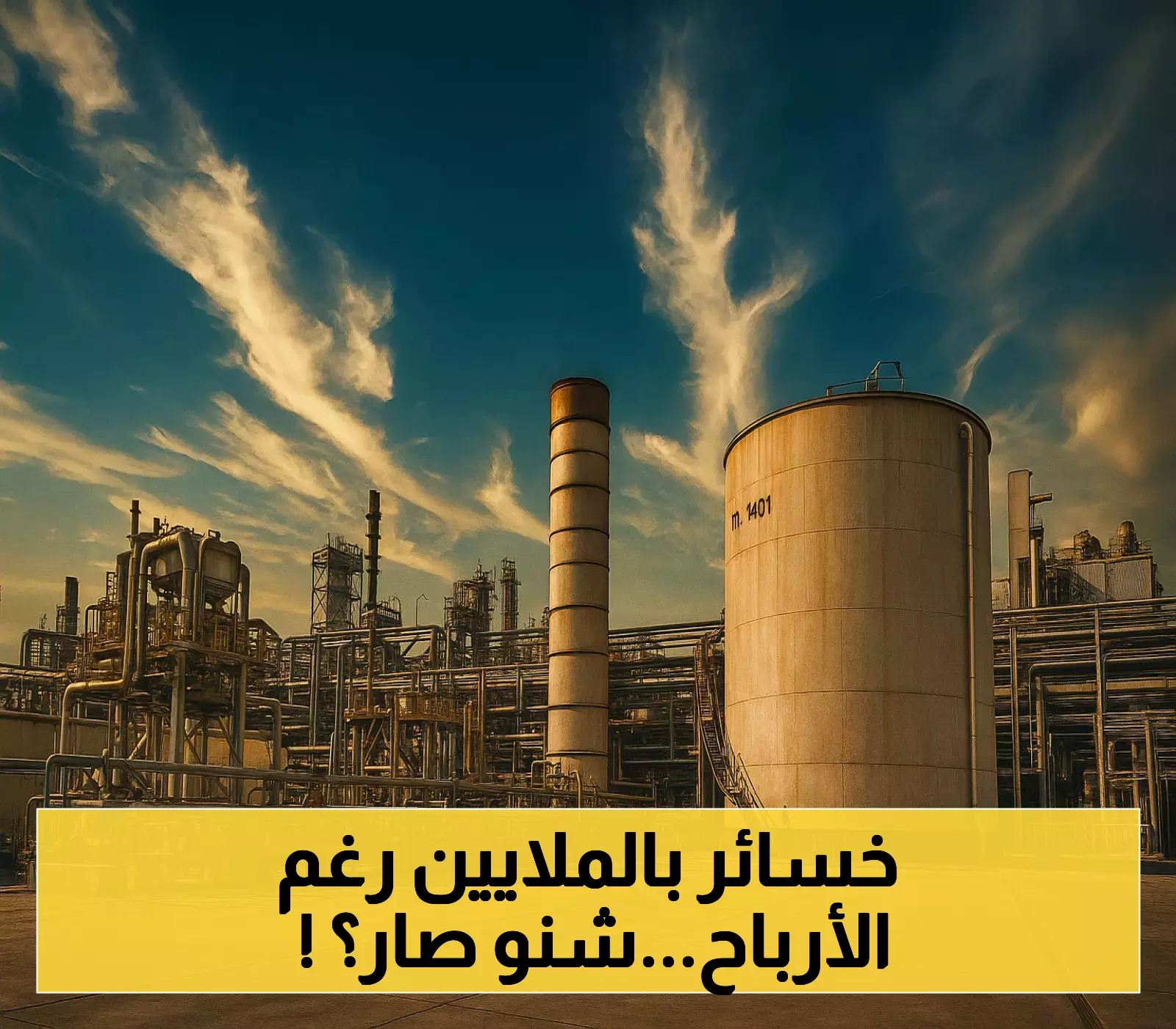 "سبكيم" السعودية تواجه خسائر فادحة رغم ارتفاع الإيرادات بنسبة 7.7% في إعلان مفاجئ بالأرقام