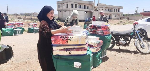 مساعدات إيوائية عاجلة للمتضررين من حرائق اللاذقية في إطار جهود الإغاثة السعودية 1 مساعدات إيوائية عاجلة للمتضررين من حرائق اللاذقية في إطار جهود الإغاثة السعودية
