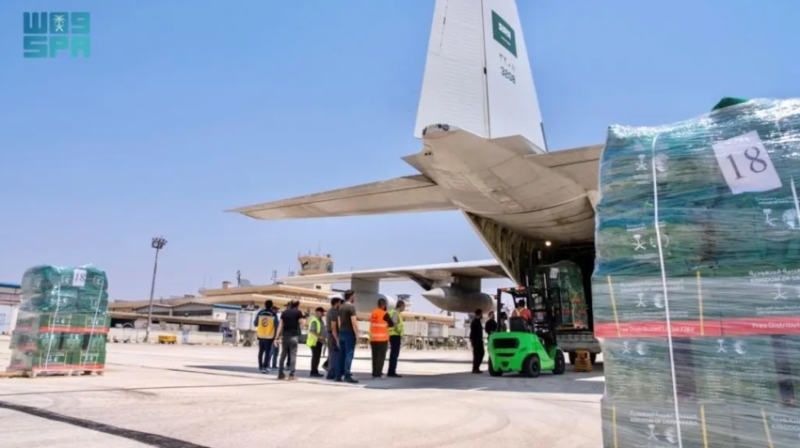 وصول القافلة الإغاثية السعودية الثانية لدعم المتضررين من حرائق اللاذقية