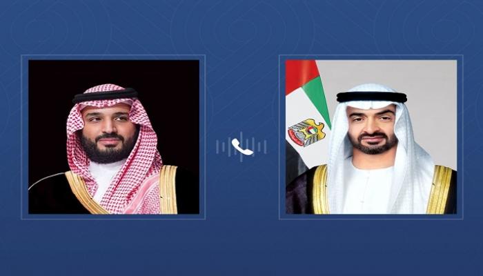 محمد بن زايد وولي عهد السعودية يناقشان تعزيز العلاقات الثنائية وآخر التطورات الإقليمية