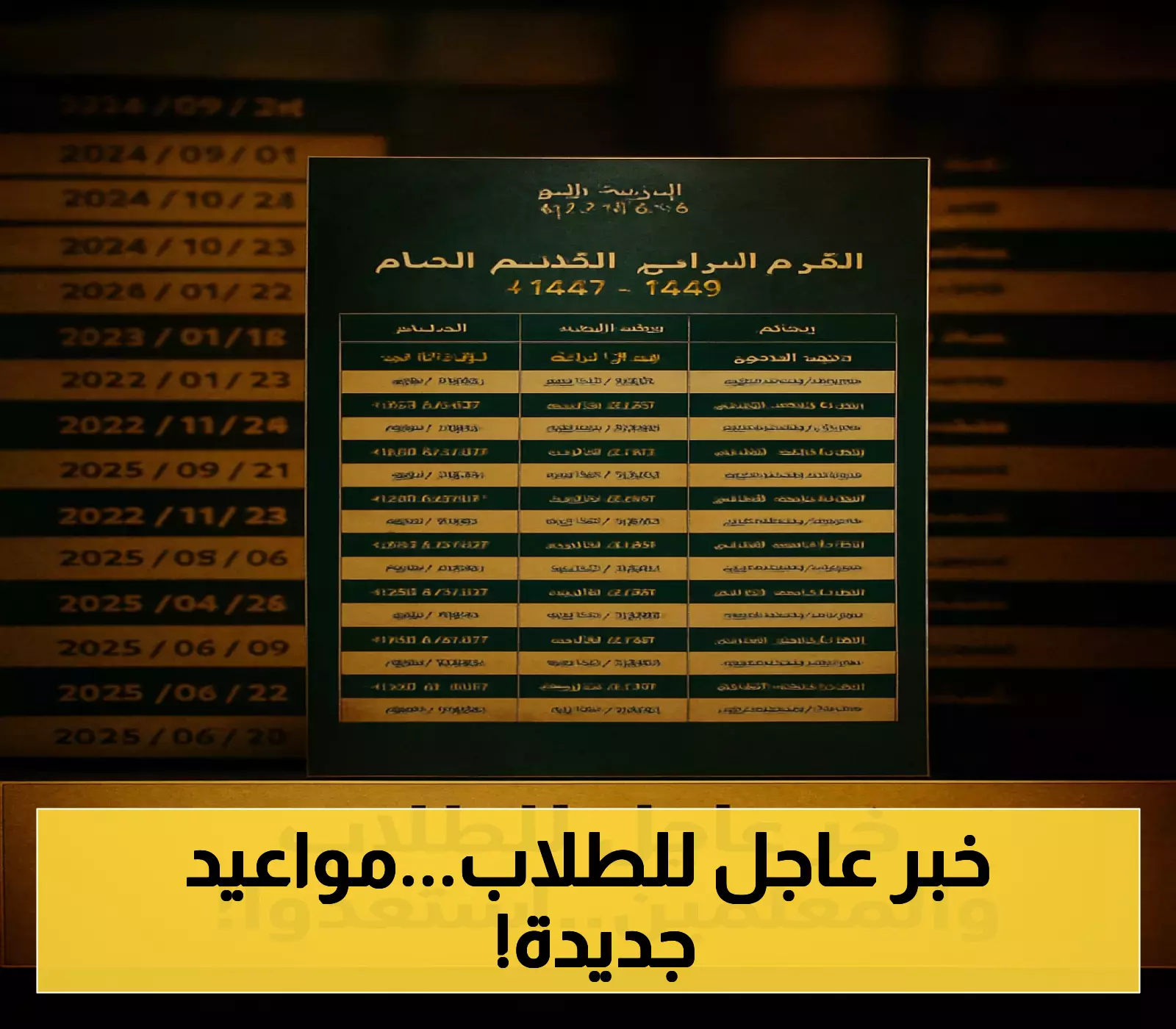 وزارة التعليم السعودية تعلن عن تحديثات جديدة لمواعيد التقويم الدراسي 1447