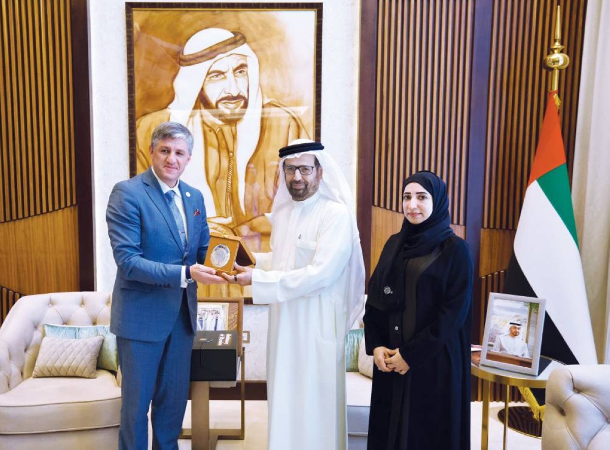 علي النعيمي والسفير الأوكراني يتفقان على تعزيز آفاق التعاون بين البلدين في لقاء حصري