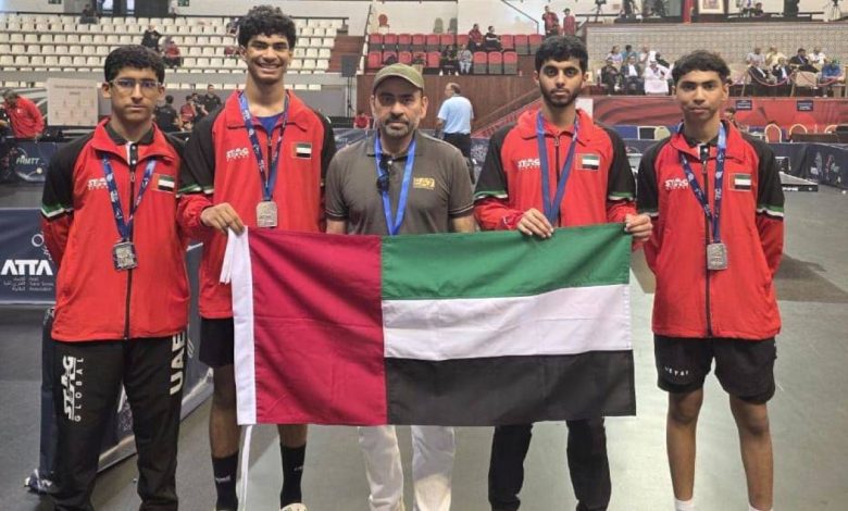 منتخب الإمارات للطاولة يحقق إنجازًا تاريخيًا: 5 ميداليات في البطولة العربية!