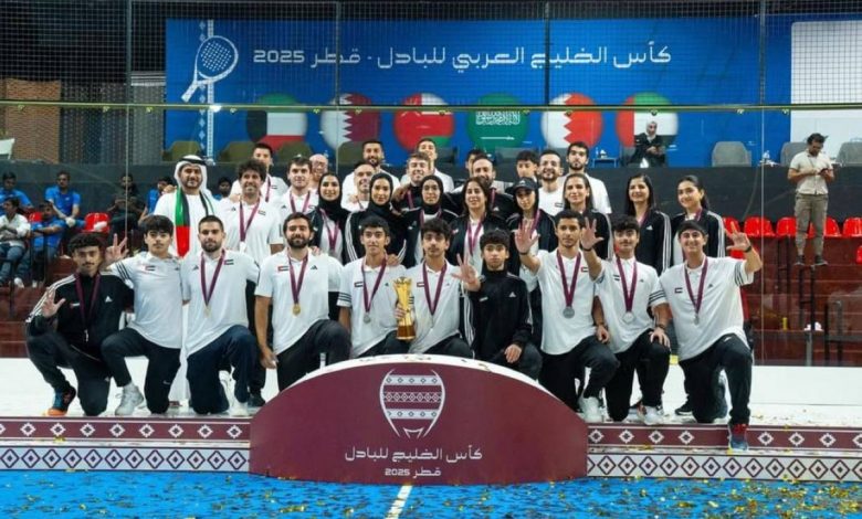 <p><strong>منتخب الإمارات يحقق لقب كأس الخليج العربي للبادل في إنجاز تاريخي!</strong></p> 1 منتخب الإمارات يحقق لقب كأس الخليج العربي للبادل في إنجاز تاريخي!